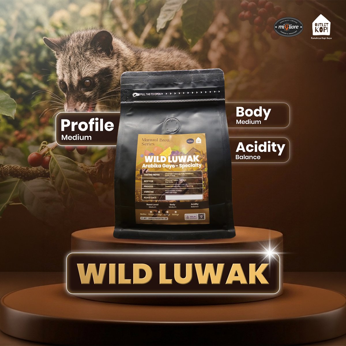 Arabika Gayo Wild Luwak